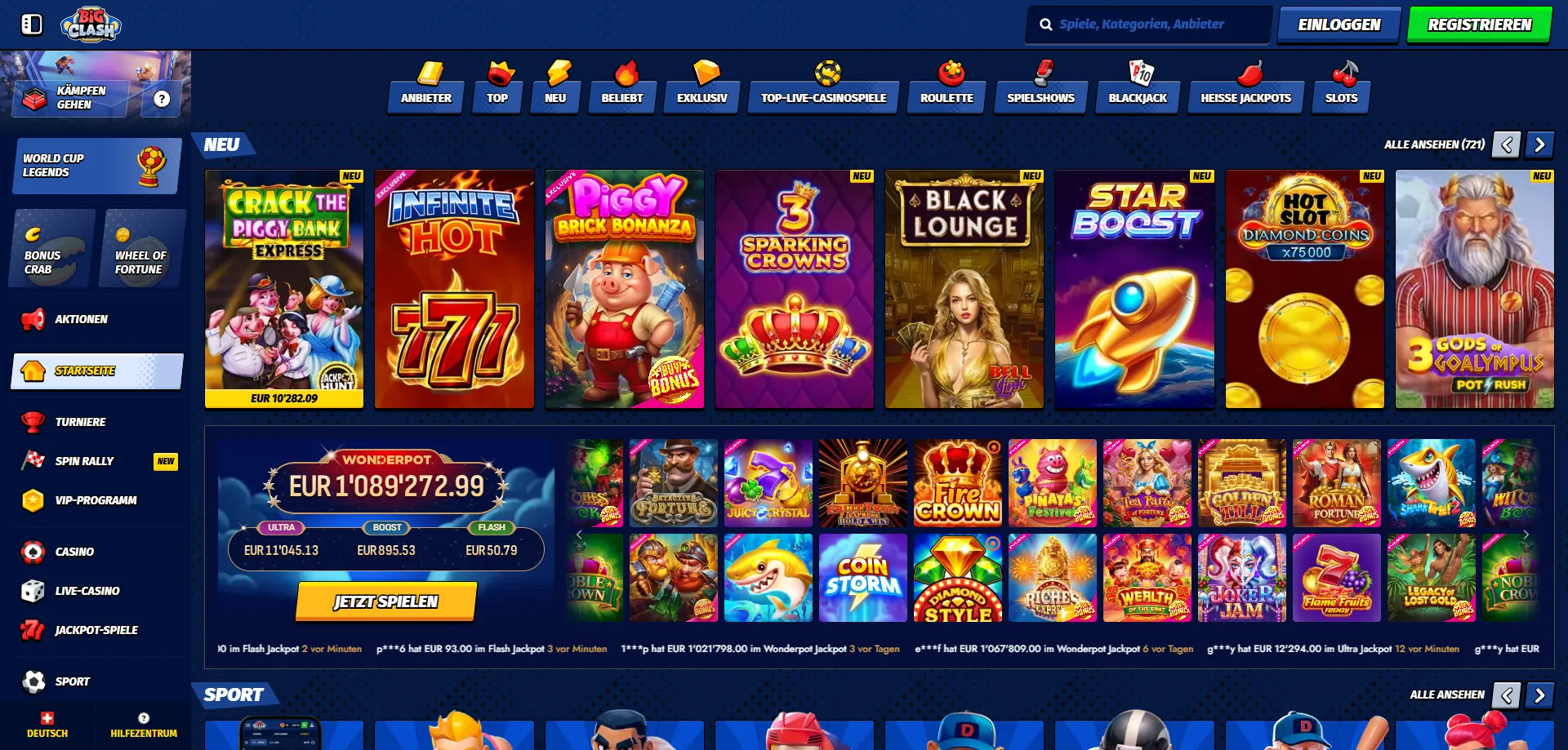 Live St&aacute;vkovanie a Streaming &mdash; BigClash